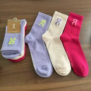 3 Pairs On Clouds Socks Size Medium Half-Calf Unisex NWT
